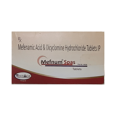Mefnum Spas 10mg/250mg Tablet