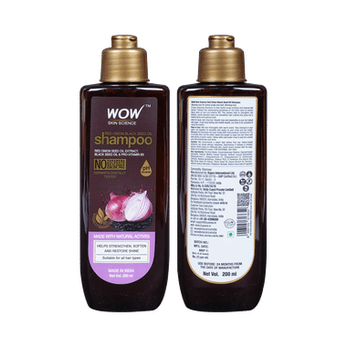 WOW Skin Science Red Onion Black Seed Oil Shampoo