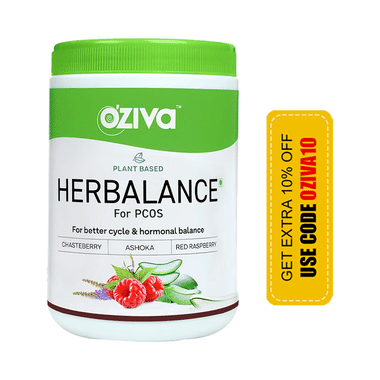 Oziva Plant Based Herbalance for PCOS for Better Cycle and Hormonal Balance