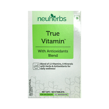 Neuherbs True Vitamin Tablet With Antioxidant Blend | For Immunity & Bone Strength Tablet