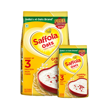 Saffola Oats For Muscles & Energy With Saffola Oats 300gm Free