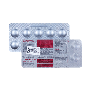 Temsan BS 2.5mg/40mg Tablet