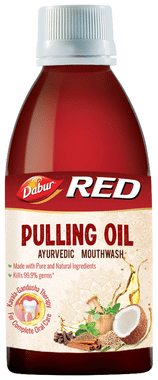 Dabur Red Pulling Oil Ayurvedic Mouth Wash | For Complete Oral Care Dabur Red Pulling Oil Ayurvedic Mouth Wash | For Complete Oral Care