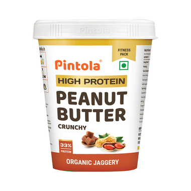 Pintola High Protein Peanut Butter Crunchy Organic Jaggery