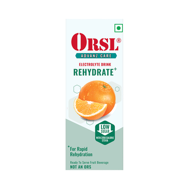 ORSL Rehydrate Drink With Electrolytes, Vitamin C & Stevia | Flavour Orange