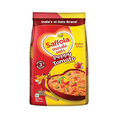 Saffola Masala Oats With High Fibre & Protein | Flavour Peppy Tomato