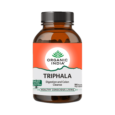 Organic India Triphala Veg Capsule | Eases Constipation & Supports Digestion