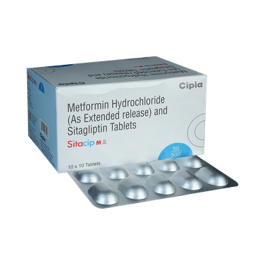 Sitacip M 50mg/500mg Tablet ER