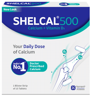 Shelcal 500 Calcium+Vitamin D3 Tablet