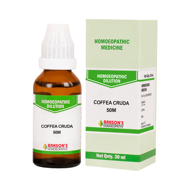 Bakson's Homeopathy Coffea Cruda Dilution 50M