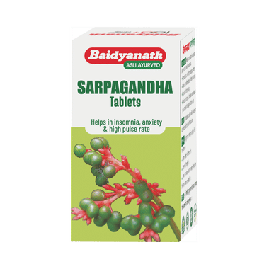 Baidyanath Sarpgandha Tablet | Helps Manage Blood Pressure Levels & Insomnia