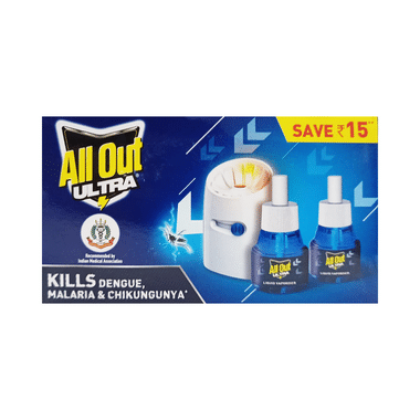 All Out Ultra Power Plus Slider Machine with Refill (45ml Each)