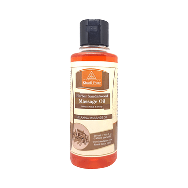 Khadi Pure Herbal Sandalwood Massage Oil