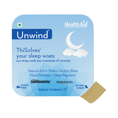 HealthAid Unwind ThiSolves Disintegrating Strip Sugar Free