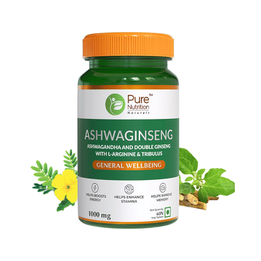Pure Nutrition AshwaGinseng Veg Tablet