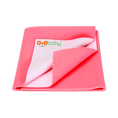 Oyo Baby Bed Protector Dry Sheet Single Bed Salmon Rose