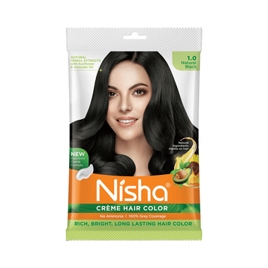 Nisha Creme Hair Color Black