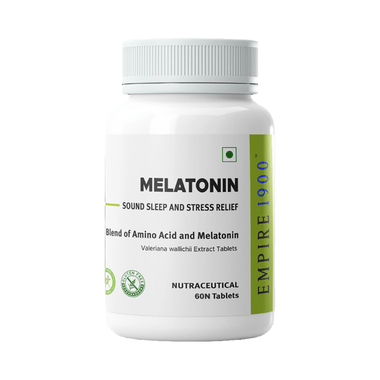 EMPIRE 1900 Melatonin | Natural Sleep Support | Non-Addictive | Insomnia & Stress-Relief | Tablet