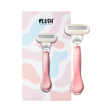 Plush 5 Blade Body Razor For Smooth Shave With Aloe Vera Lubricating Strip & Vitamin E