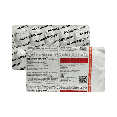 ऐल्डिजेसिक-एसपी टैबलेट