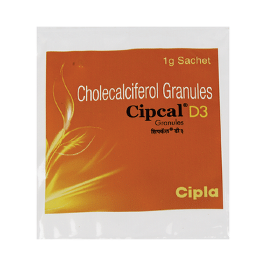 Cipcal D3 (Cholecalciferol) Granules For Bone, Joint And Muscle Health