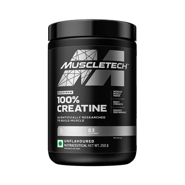 Muscletech Platinum 100% Creatine For Muscle Building, Strength, & Performance | Unflavored