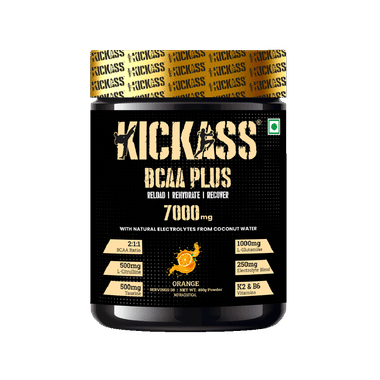 Kickass BCAA Plus 700mg Orange Powder