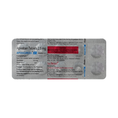 Apixagress 2.5mg Tablet