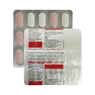 Glucoryl-M 3mg/500mg Tablet