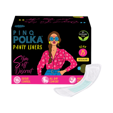 PINQ Polka Panty Liners (25 Each) Regular