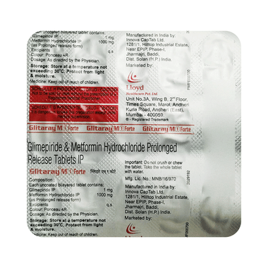 Glitaray M 1 Forte Tablet PR