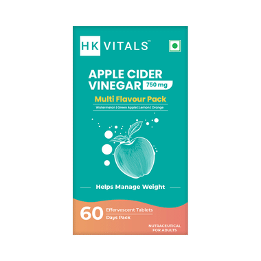 Healthkart Apple Cider Vinegar 750mg Effervescent Tablet (15 Each) Assorted