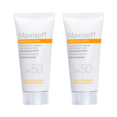 Maxisoft Sunscreen Lotion (50ml Each) SPF 50