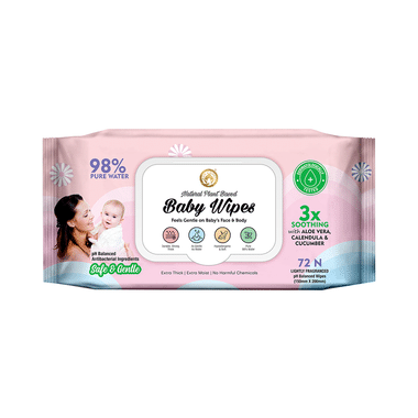 Mom & World 98% Pure Water Baby Wipes (72 Each)