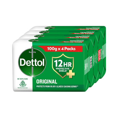 Dettol Original Germ Protection Mega Saver Pack of Bathing Soap Bar (100gm Each)