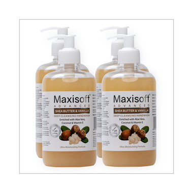 Maxisoft Advanced Shea Butter & Vanilla Deep Cleansing Hand Wash (500ml Each)