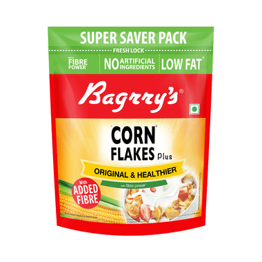 Bagrry's Corn Flakes Plus With Fibre For Overall Health