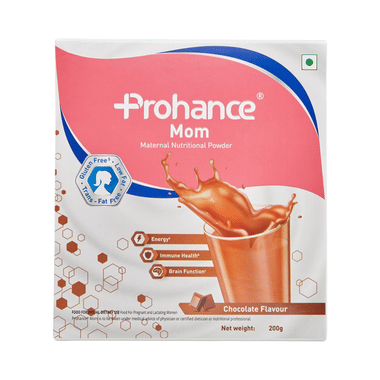 Prohance Mom Nutritional Drink for Immunity & Brain Health | Flavour Chocolate