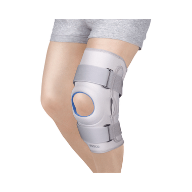 Vissco Core Hinged Patella Knee Brace (Neoprene) Large Grey