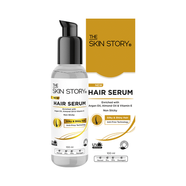 The Skin Story Hair Serum With Anti Frizz Technology & UV Protection For Silky Shiny Hair Non-Sticky