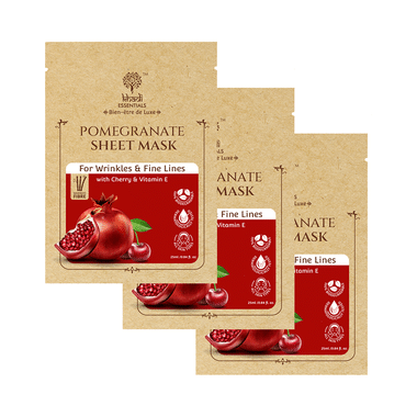 Khadi Essentials Pomegranate Sheet Mask (25ml Each)