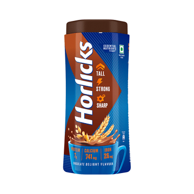 Horlicks Horlicks Health And Nutrition Drink With Vitamin C, D & Zinc | For Bones, Energy & Metabolism | Chocolate Delight