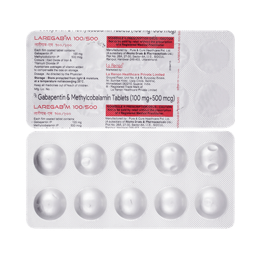 Laregab M 100mg/500mcg Tablet