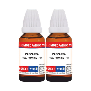 Dr. Majumder Homeo World Calcarea Ova Testa Dilution(30ml Each) CM