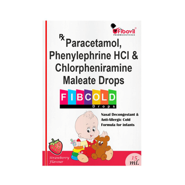 Fibcold Oral Drops Strawberry