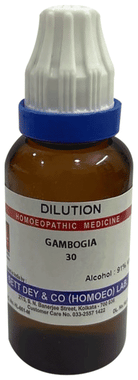 Sett Dey Gambogia Dilution 30 Sett Dey Gambogia Dilution 30