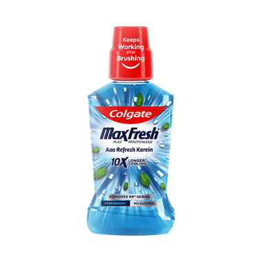 Colgate Peppermint MaxFresh Plax Antibacterial Mouth Wash