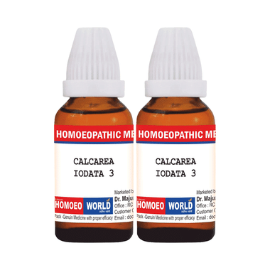 Dr. Majumder Homeo World Calcarea Iodata Dilution(30ml Each) 3 CH