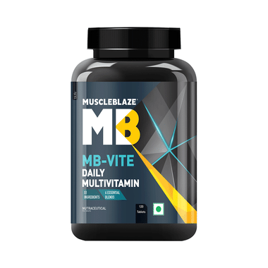 MuscleBlaze MB-Vite Multivitamin | With Amino Acids, Pre & Probiotic Blend | For Energy, Gut Health & Immunity | Tablet