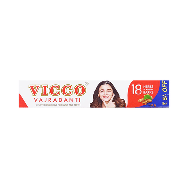 Vicco Vajradanti Ayurvedic Medicine For Healthy Gums And Teeth | Regular